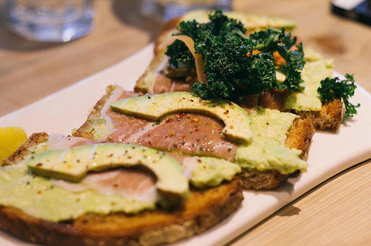 Yesterday's breakfast. Avocado & prosciutto. @lepainquotidien