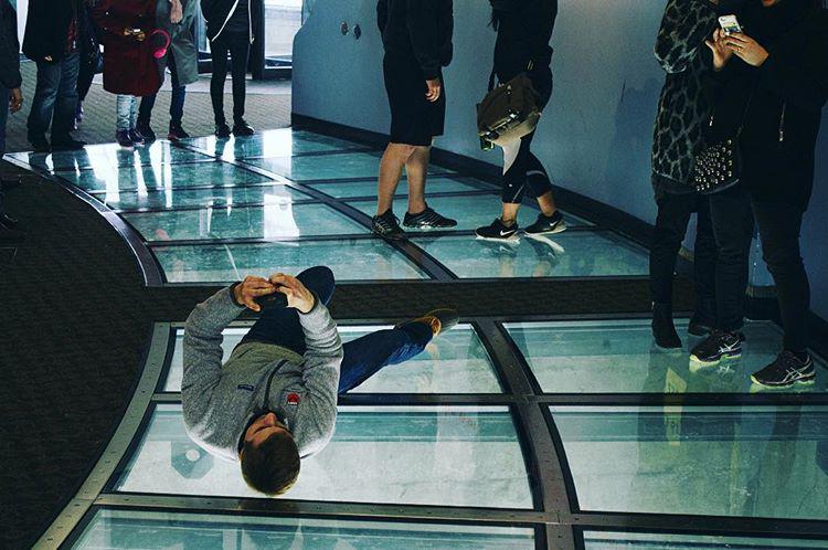 Doing it for the glass floor selfie 📸