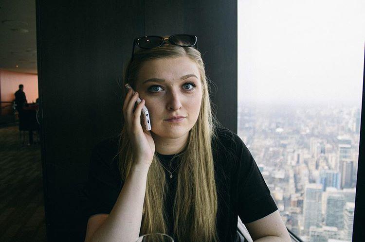 She's taking a call right now. 📞