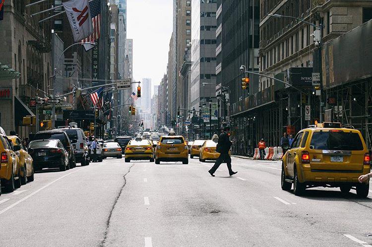 Somehow the man in the mid-right did not get run over.