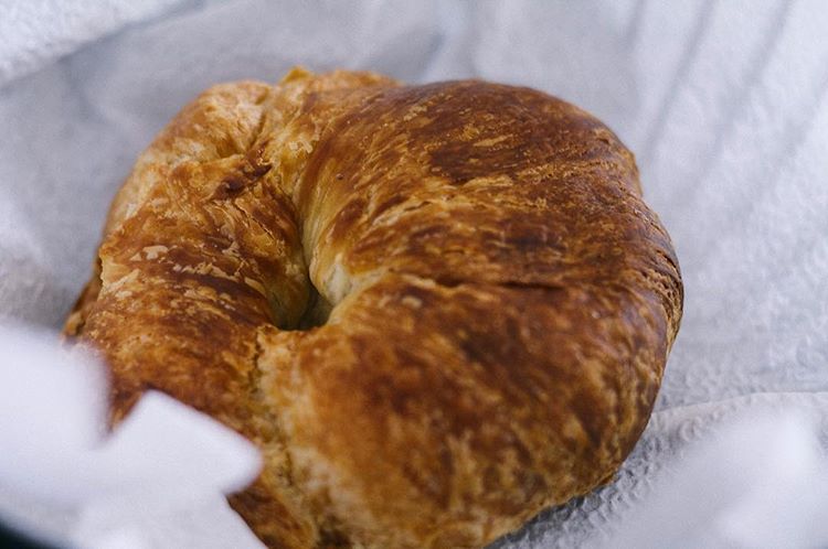 Today’s morning baked stuff: fresh croissants.