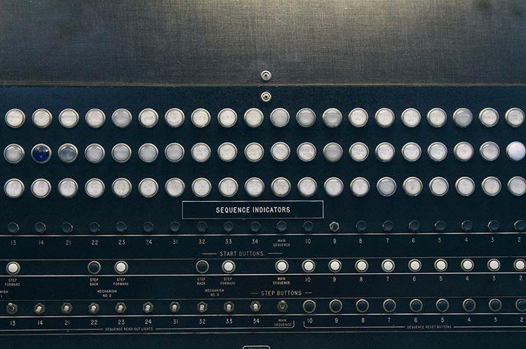 Sequence indicators from the first programmable computer in the US, Mark I. Major nerd cred.