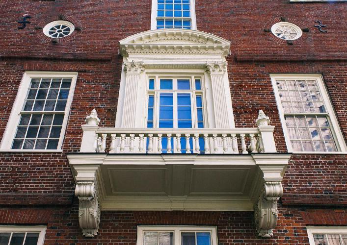 Balcony they read the Declaration of Independence from.