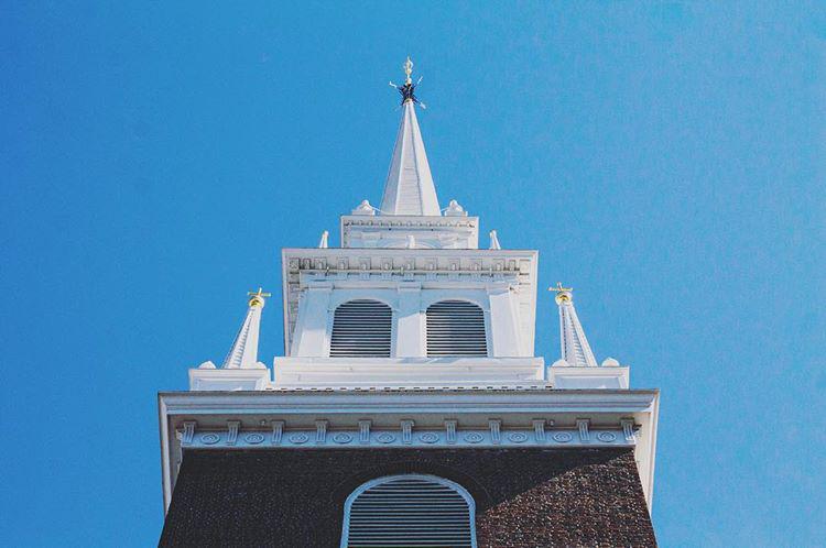 Old North Church's wonky steeple