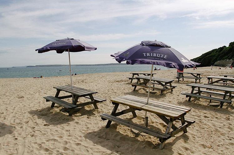 day. british beach beer.