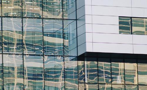 day. shrinkwrapped office.