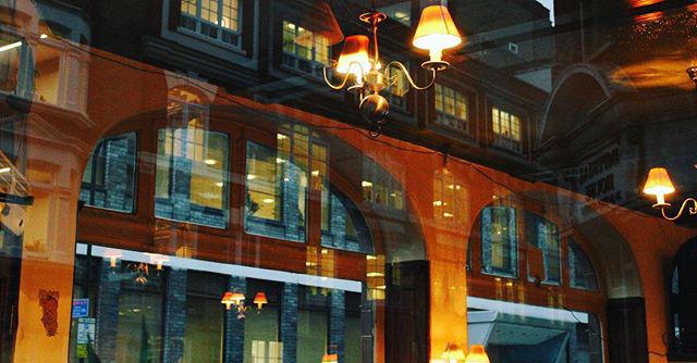 evening. orange n blue.