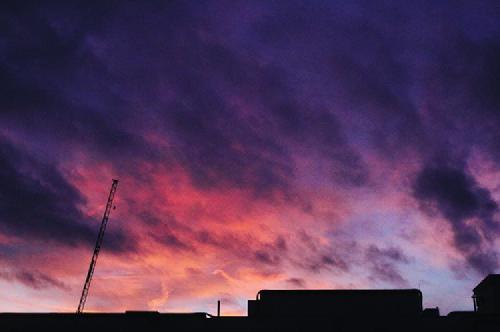 evening. friday's sunset beaten by tonight's.