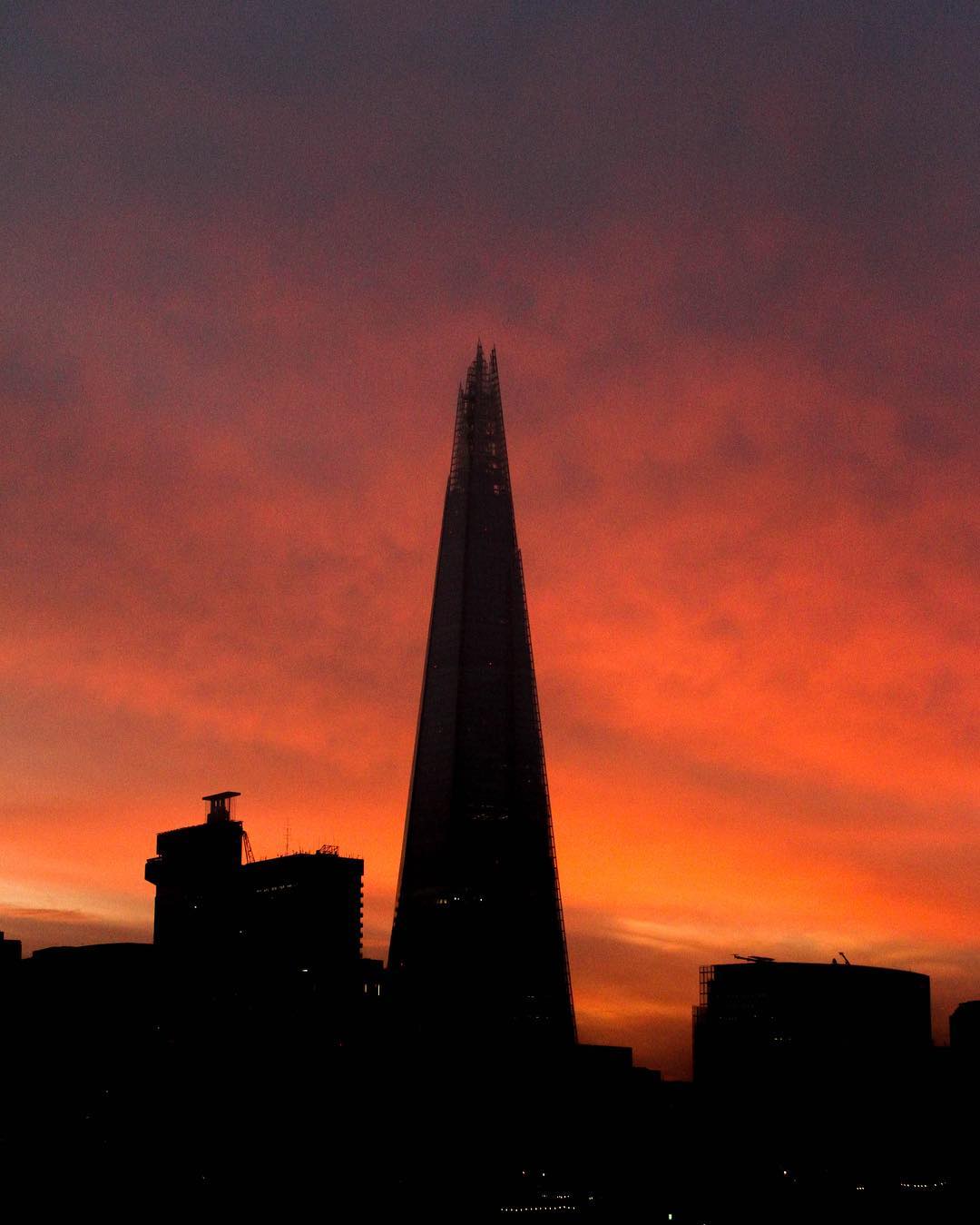 evening. one of 1000 pictures of the shard in my camera roll.