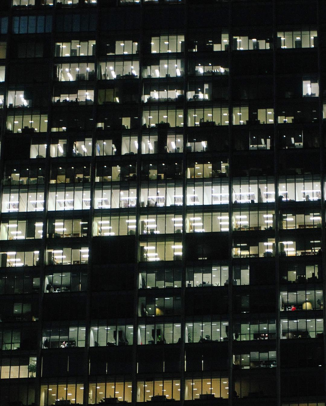 evening. digital workers at work.