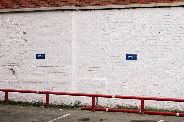 afternoon. ditch wall.