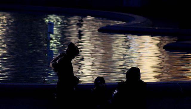 afternoon. if there's a fire you're trying to douse, you can't put it out from inside the house.