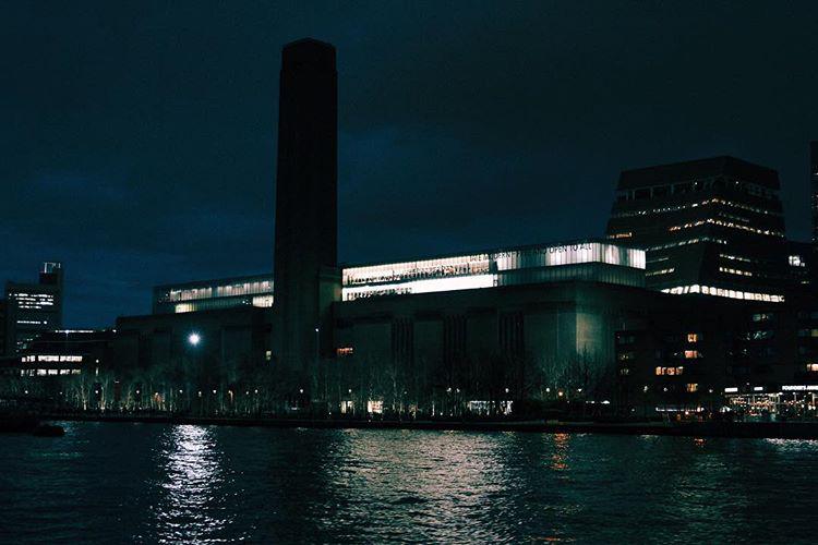 gallery. one of a series of photos i have of buildings on the river at night.