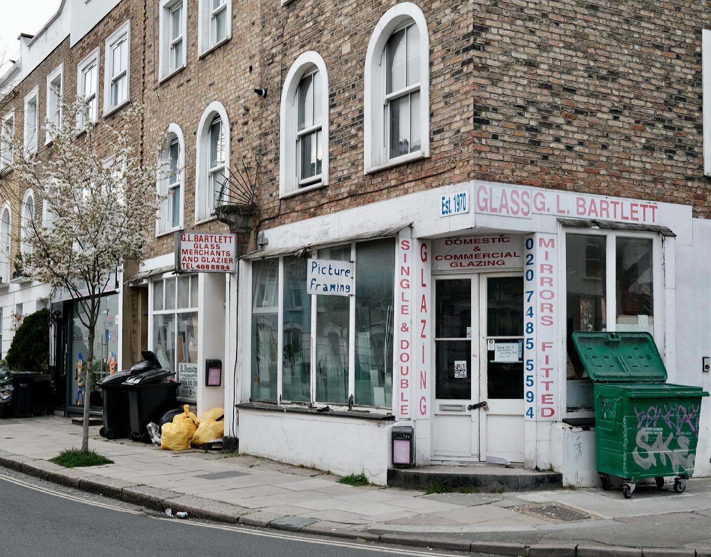 A shop selling glass