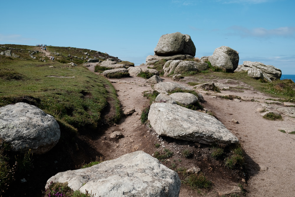 Rocks and scrub on the coast