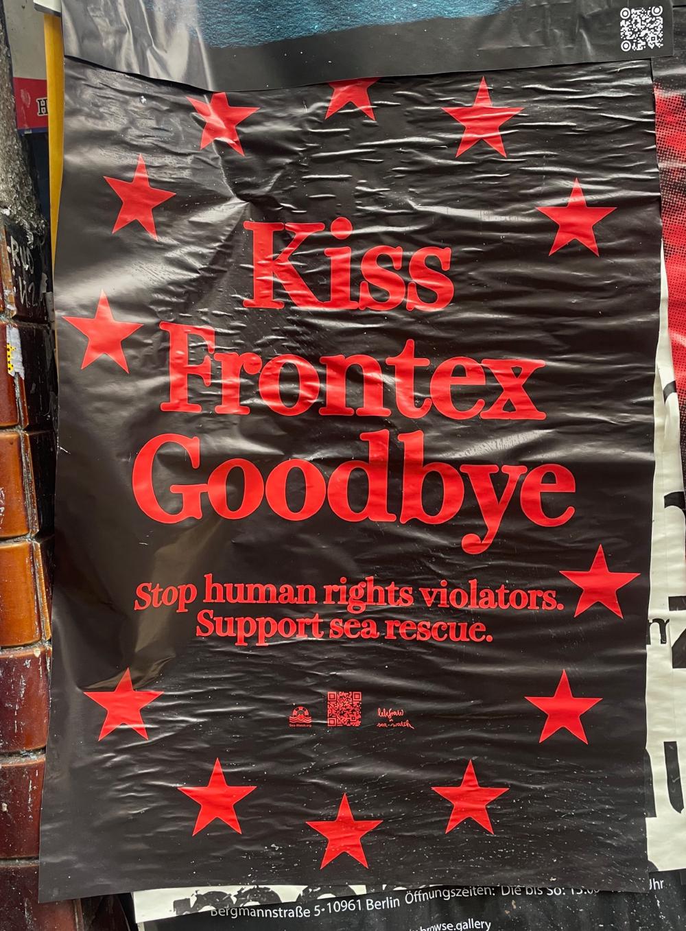 Kiss Frontext Goodbye, a circle of red stars