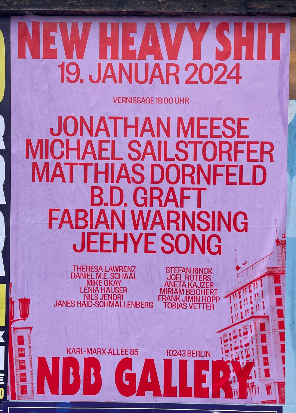 A poster for the New Heavy Shit rock night