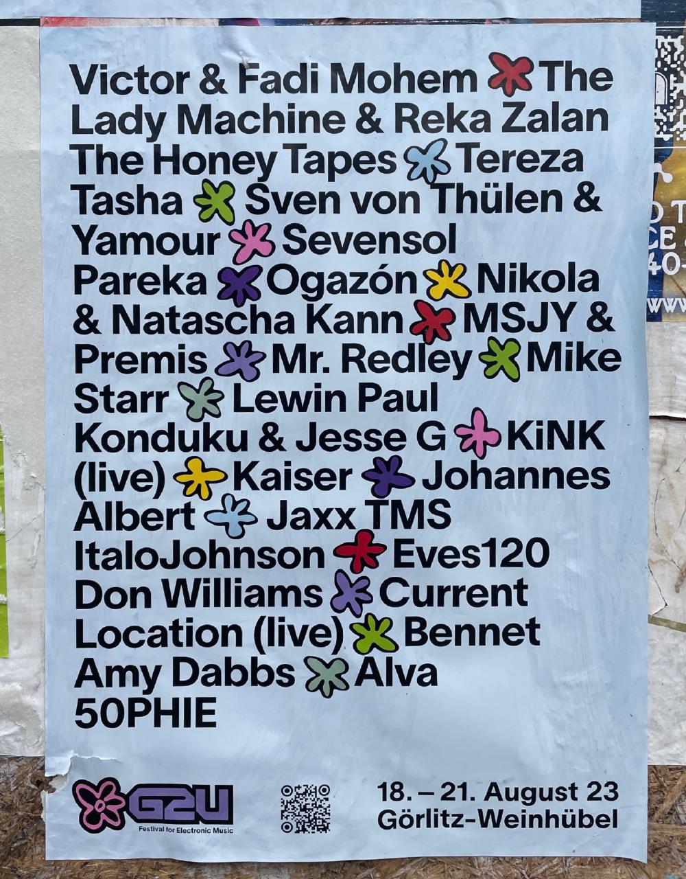 A long list of acts playing at GZU Festival of Electronic Music