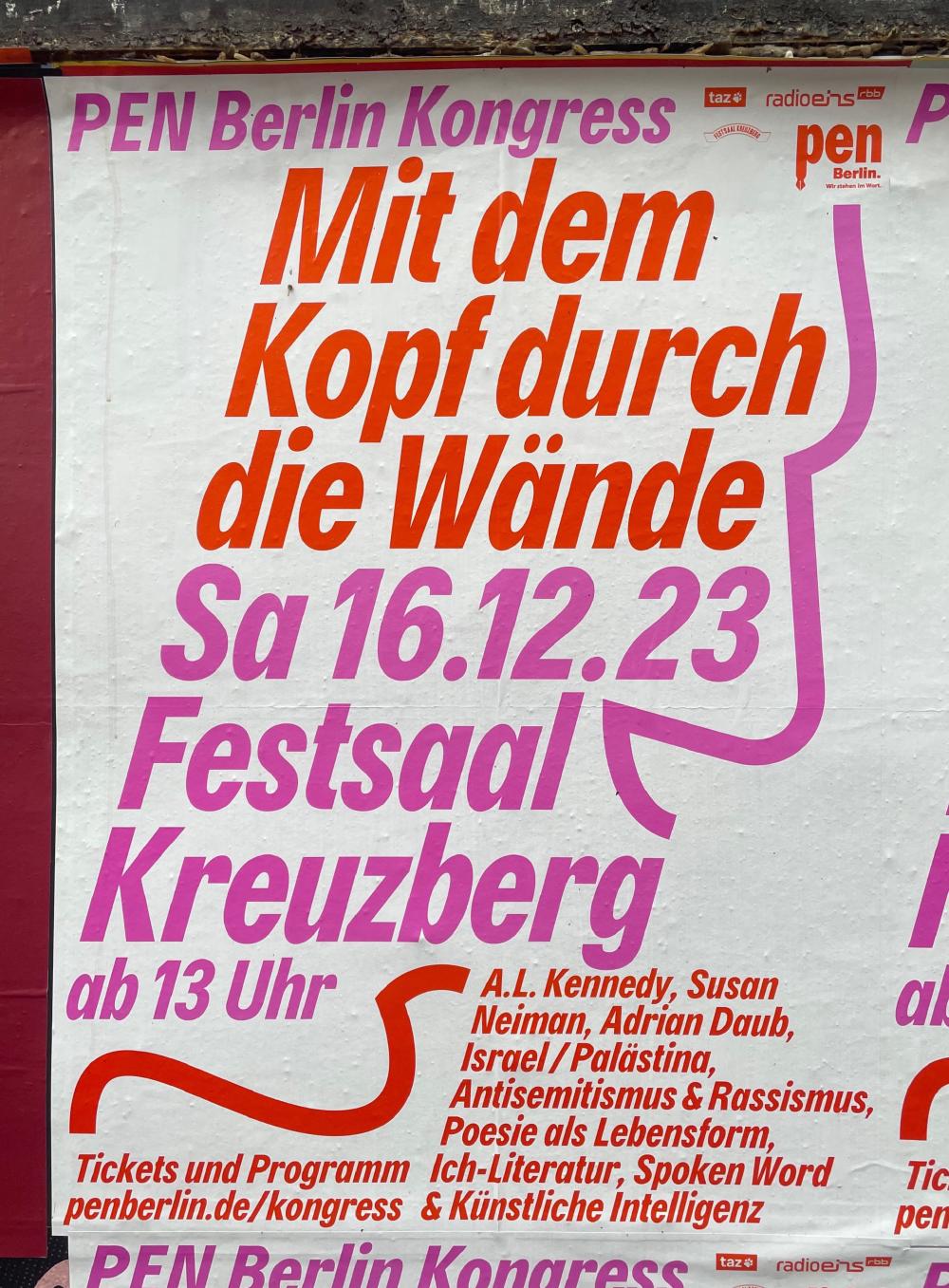 PEN Berlin Kongress poster