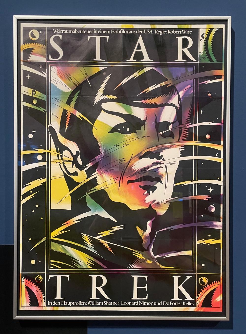 Psychadlic poster for Star Trek, fearturing Spok