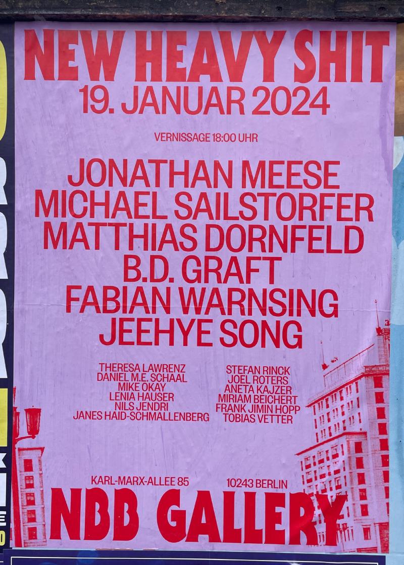 A poster for the New Heavy Shit rock night